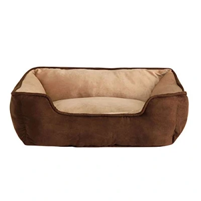 Afbeelding van Hondenbed ((M) 80x60 cm, bruin/beige)