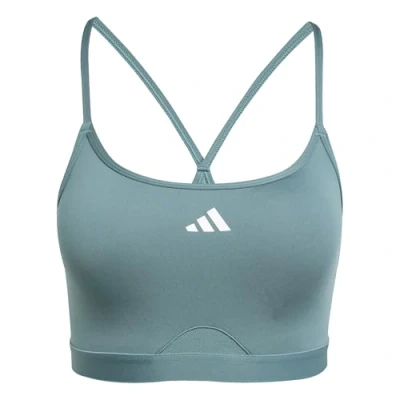 Afbeelding van adidas Performance Aeroreact 3STRIPES Sportbh met light support, Dames, Maat: Large, Violet tone