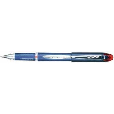 Afbeelding van Uni ball roller Jetstream rood schrijfbreedte 035 mm fijn schrift schrijfpunt 07 blauwe rubbe...