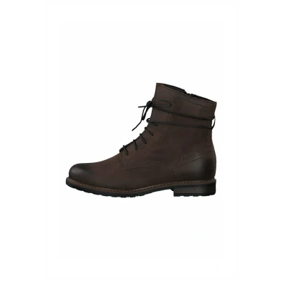 Afbeelding van Tamaris Veterboots, Dames, Maat: 41, Chocolate Leer