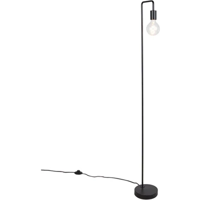 Afbeelding van QAZQA Moderne vloerlamp zwart Facil