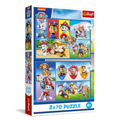 Image de Trefl Puzzle 2 en 1 : PAW Patrol, La Pat’Patrouille déchire x 70 Pieces, Ensemble de Deux pour les Enfants à partir 4 ans