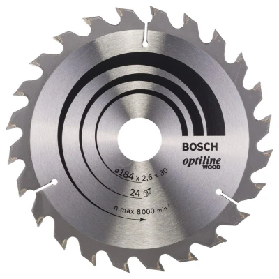 Afbeelding van Bosch optiline cirkelzaagblad 184x30x24t hout