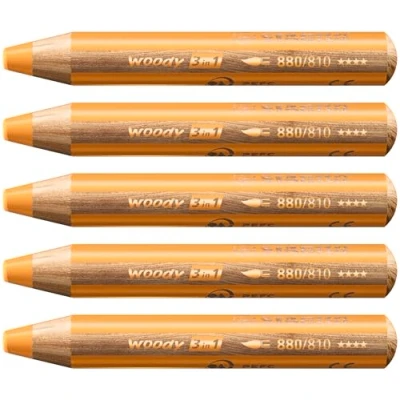 Afbeelding van Kleurpotloden STABILO 880 woody 3 in 1 multitalent goud