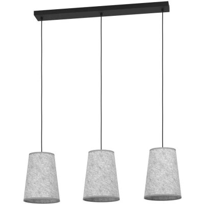 Afbeelding van EGLO Alsager Hanglamp E27 91 cm Zwart/Grijs Vilt/Staal