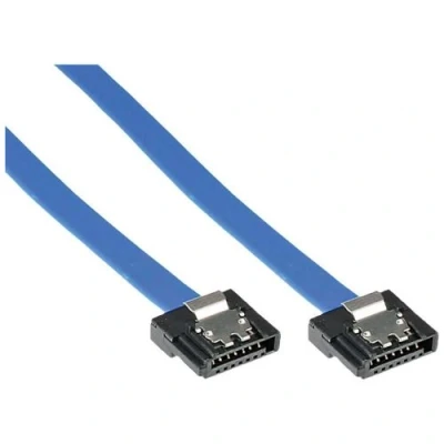 Image de Câble InLine® SATA 6Gb / s petit avec loquets 0,15 m