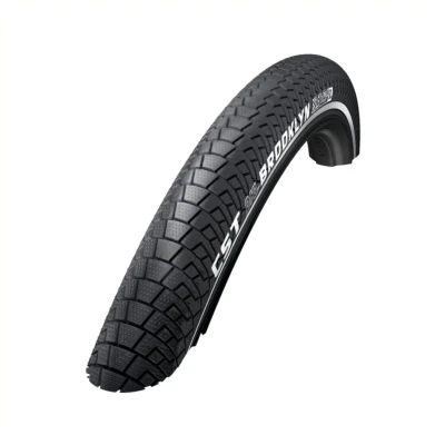 Afbeelding van Buitenband CST Brooklyn Pro 24 x 2.15 / 55 507 mm zwart met reflectie