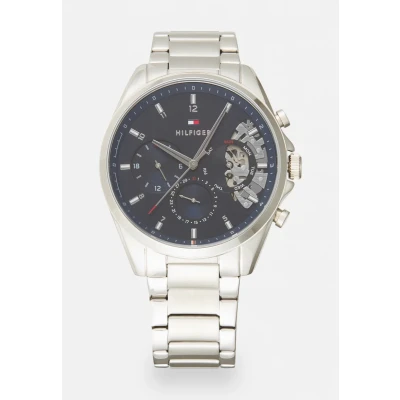 Afbeelding van Tommy Hilfiger heren Baker horloge TH1710448 in de kleur Zilver