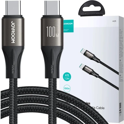 Afbeelding van Joyroom Light Speed Series SA25 CC5 100W USB C/USB C kabel 1,2m zwart