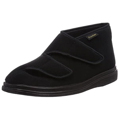 Afbeelding van Fischer Verbandpantoffel 13997 Zwart Klittenband Maat 41