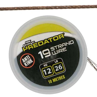Afbeelding van Fox Rage Predator 19 S Coated Steel Wire 10m