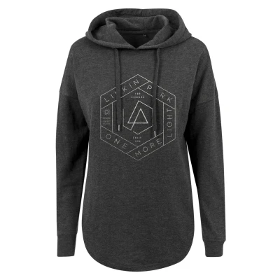 Afbeelding van Merchcode Linkin PARK OML Hoodie, Dames, Maat: Large, Charcoal
