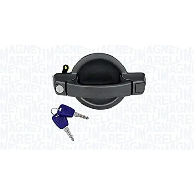 Afbeelding van LTD 735309961 Deurgrepen Schuifdeur Met slotcilinder zwart FIAT: Doblo I Cargo