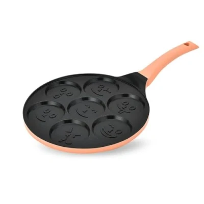 Afbeelding van Maestro Patelnia naleśnikowa 26cm MR 1222 B SMILE, Pan + steelpan, Oranje, Zwart