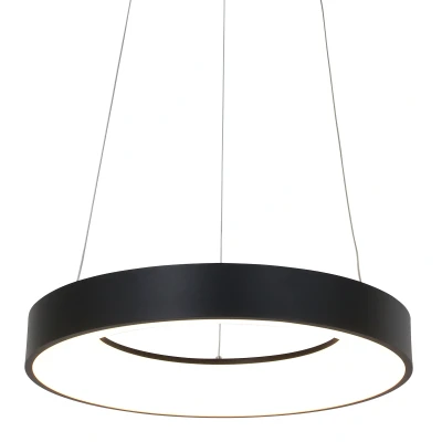 Afbeelding van Steinhauer Hanglamp Ringlede Zwart Ø 48cm Led 40Watt 2695ZW