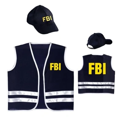 Afbeelding van Widmann FBI AGENT (vest, cap) (140 cm/8 10 jaar)