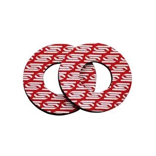 Afbeelding van SCAR Grip Donuts Moto Cross Motocross Enduro Dirt Bike Supermotard Quad MX ATV Compatibel met Honda CR CRF CRFX 85 110 125 230 250 450 GASGAS Beta Fantic rood