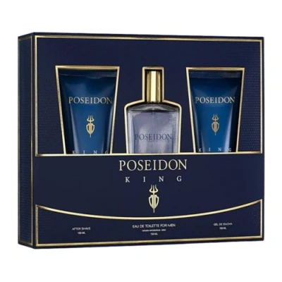 Afbeelding van Parfumset voor Heren The King Poseidon EDT (3 pcs)