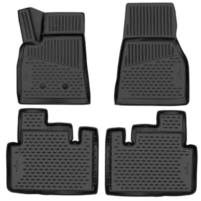 Afbeelding van WALSER XTR 75190 Vloermatset Rubber voor en achter Zwart Op maat gemaakt