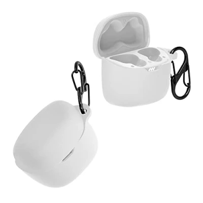 Afbeelding van kwmobile Hoes geschikt voor JBL Tune Flex Siliconen cover oordopjes in wit