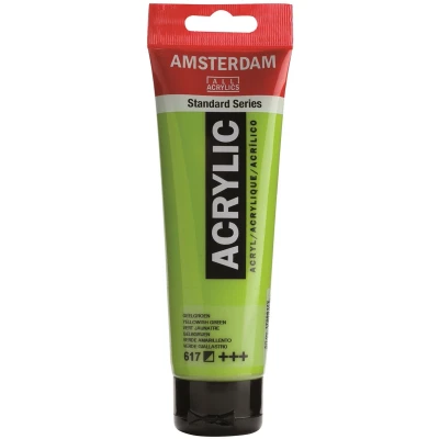 Afbeelding van Standard tube 120 ml Geelgroen halfdekkende acrylverf