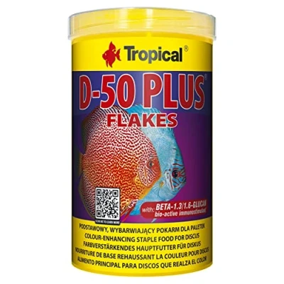 Afbeelding van Tropical Discus Vlokvoer D 50 Plus 1 Liter Aquarium Visvoer Discusvoer
