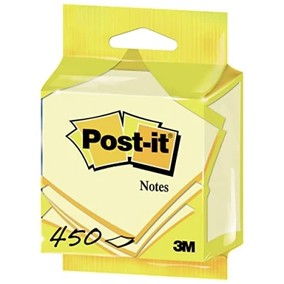 Afbeelding van Post it Notes, 450 Vel, Ft 76 X Mm, Geel, Op Blister Memoblok