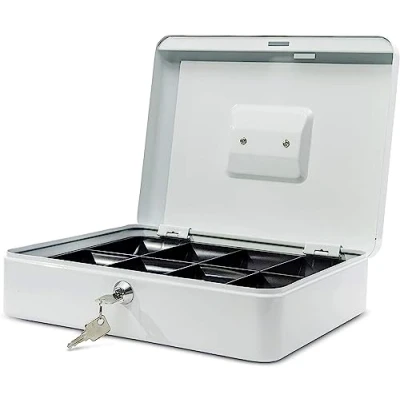 Image de MAUL Caisse à monnaie acier peint blanc