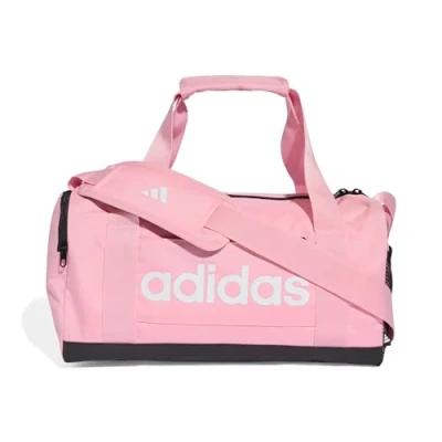 Afbeelding van adidas Uniseks Essentials Linear Duffel Bag, true roze/zwart/wit, XS