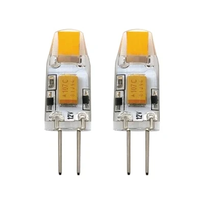 Image de EGLO Lot de 2 ampoules à broche LED G4, lampes crayon dimmables, 1,8 watts chacune (équivalent 20 watts), 12V, 200 lumens, blanc chaud, 2700 Kelvin, Ø 1 cm