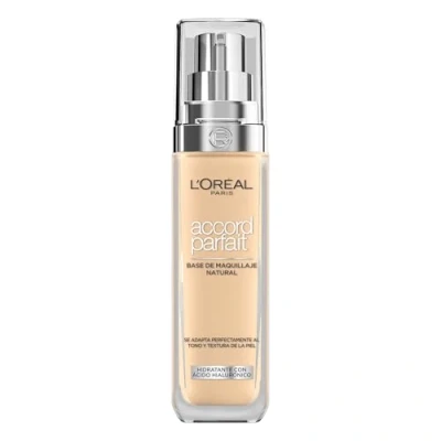 Afbeelding van L’Oréal Paris Accord Parfait Foundation 2.D/W Natuurlijk Dekkende met Hyaluronzuur en SPF 16 30 ml