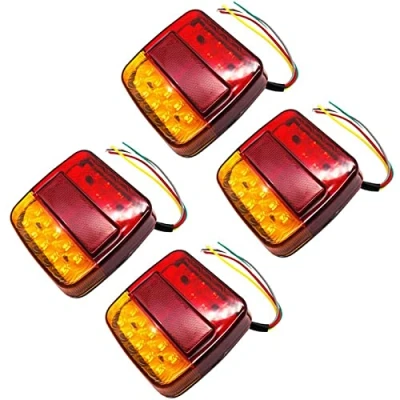 Afbeelding van Caravan achterlicht, vrachtwagen aanhangwagen 12 V achterlicht 26 leds voor vrachtwagen, aanhanger, bestelwagen (verpakking van 4X)