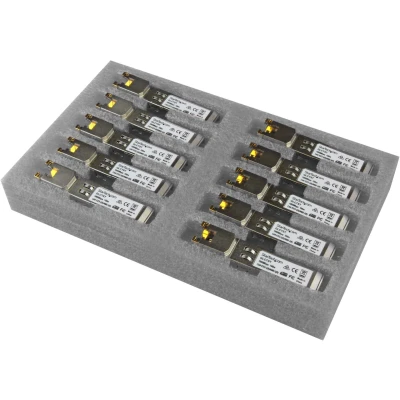 Afbeelding van StarTech GB RJ45 KOPER SFP 10 STUKS, Zendontvangers, Zilver