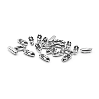 Afbeelding van Vintage geparts 20 stuks kogelkettingsluitingen 2,4 mm platina