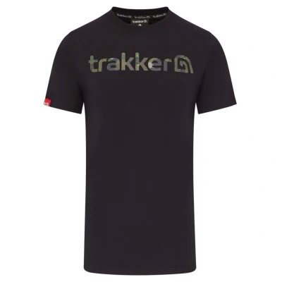 Afbeelding van Trakker CR Logo T shirt Black Camo XXL Vis