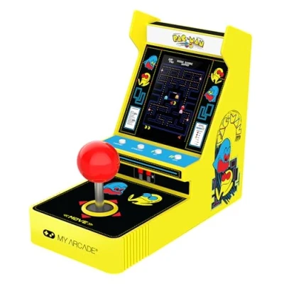 Afbeelding van My Arcade Pac Man Joystick Player: officieel gelicentieerde retro gameconsole, 2 spelmodi, klassieke arcademachine, draagbaar spel voor kinderen en volwassenen