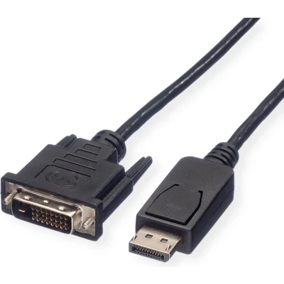 Afbeelding van ROLINE DisplayPort Kabel DP Male DVI (24+1), zwart, 2 m
