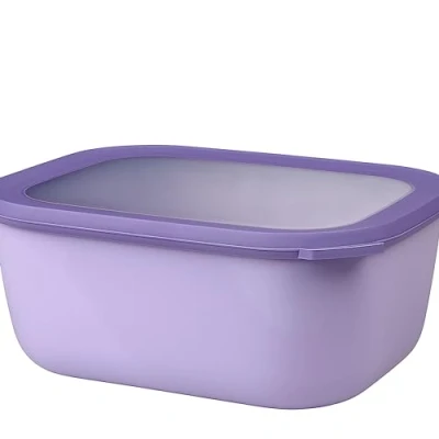 Image de Mepal Bol Multifonction Rectangulaire Boîte Conservation Alimentaire avec Couvercle Convient comme de Hermétique pour le Réfrigérateur, Micro ondes &amp; Congélateur 3000 ml Vivid lilac
