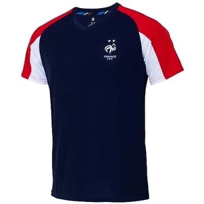 Afbeelding van FFF Fan shirt, officiële collectie, Frans voetbalteam, Blauw