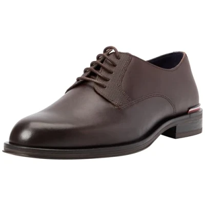 Afbeelding van Tommy Hilfiger CORE SHOE Veterschoenen, Heren, Maat: 45, Cocoa Leer