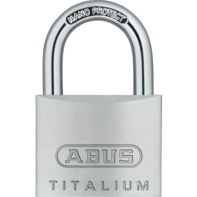 Afbeelding van ABUS Hangslot titalium 60mm aluminium/beugel gehard staal met NANO Protect (Verpakt in blister)