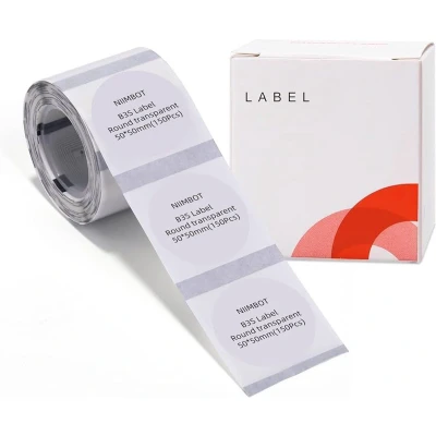 Afbeelding van Niimbot Labels/Etiketten B21/B1/B3S 50x50mm Transparant