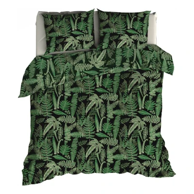 Afbeelding van Satin d&#039;Or Tropea Dekbedovertrek Lits jumeaux 240x200/220 cm + 2 kussenslopen 60x70 Groen