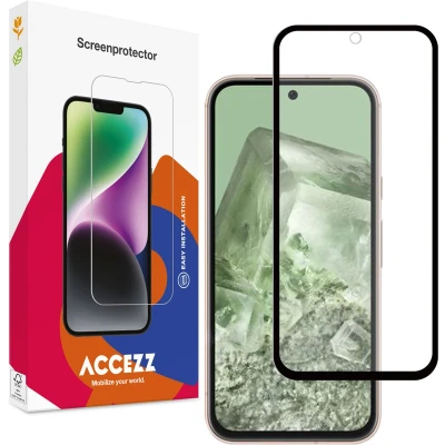 Afbeelding van Accezz Screenprotector Geschikt voor Google Pixel 8a Gehard Glass Full Cover