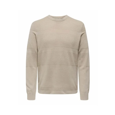 Afbeelding van Only &amp; Sons Trui, Heren, Maat: Large, Silver lining