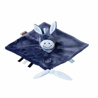Afbeelding van Nattou Alex knuffeldier ezel, 27 x cm, en Bibou, blauw