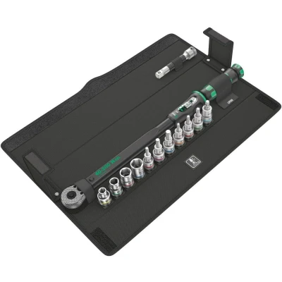 Afbeelding van Wera 05075680001 Click Torque C 3 Set 1 13 delige Momentsleutelset in etui 40 200Nm 1/2&quot;