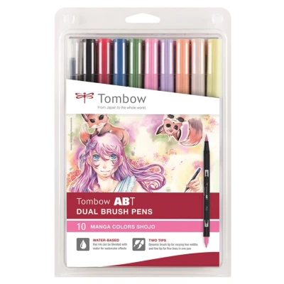 Image de Set de 12 feutres Tombow France &amp; Benelux Abt Dual Pastels