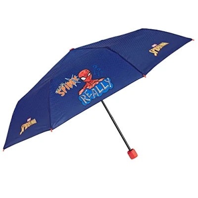 Afbeelding van Opvouwbare Paraplu Spider Man Perletti Blauw Ø 91 cm Kinderen