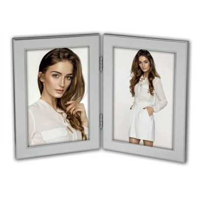 Afbeelding van Zep Fotolijst S4024 Olimpia Silver Double 2x10x15 cm